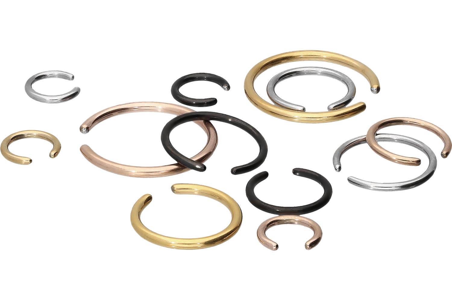 Chirurgenstahl Klemmkugelring Piercing ohne Kugel